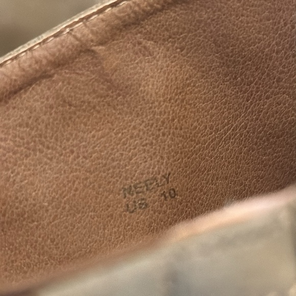 Taupe Brown Knee High Boot Combat Riding Size 10 Shoe Dazzle Neely‎ New Casual - Picture 6 of 9